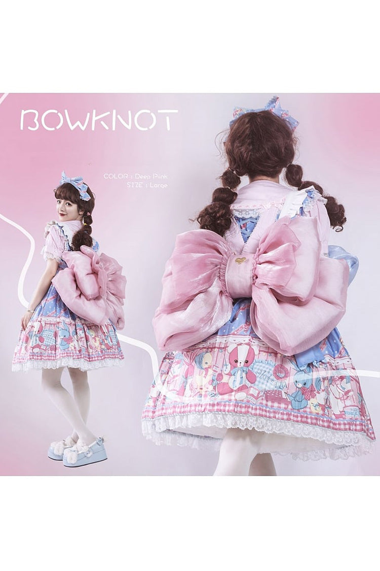 Big Pink Bowknot Lolita Backpack SpreePicky