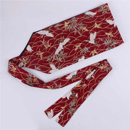 Aesthetic Print Lace Up Hanfu Waistband modakawa