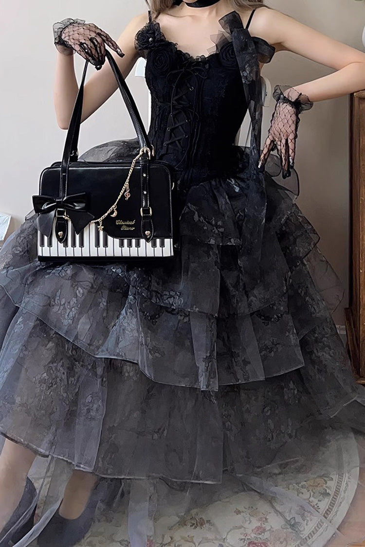 Piano Waltz Bowknot Handbag SpreePicky