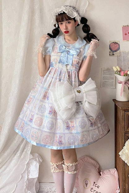 Big White Bowknot Lolita Backpack SpreePicky