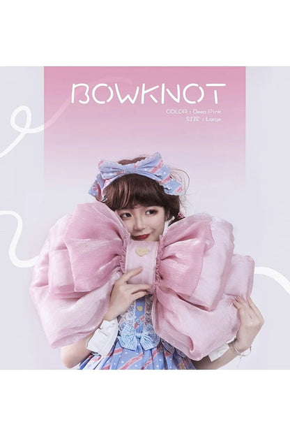 Big Pink Bowknot Lolita Backpack SpreePicky