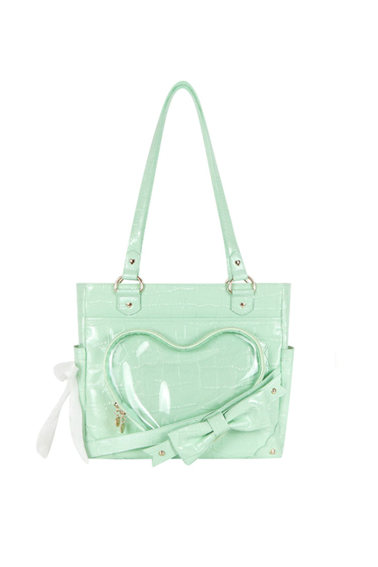 Transparent Love Bowknot Shoulder Bag SpreePicky