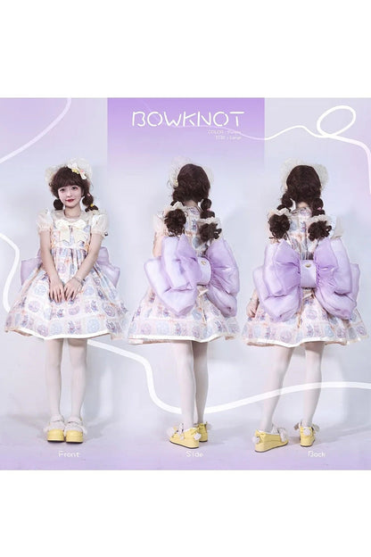 Big Purple Bowknot Lolita Backpack SpreePicky