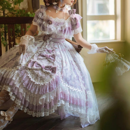 Fairyland Victorian Hime Lolita Pastel Purple Dress ON805