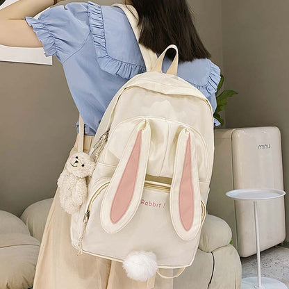 Sweet Cartoon Bunny Ears Backpack Modakawa