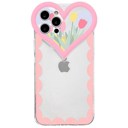 Floral Heart Phone Case - IPhone Case