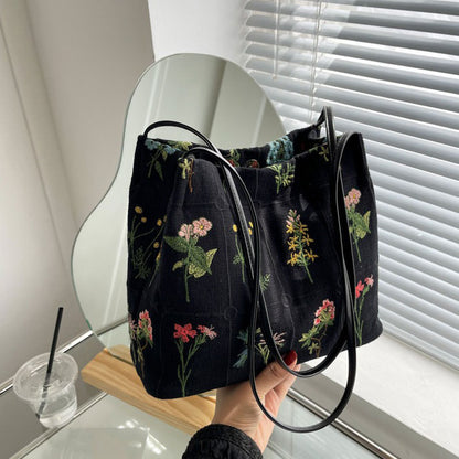 Plant Flower Embroidery Mini Bag Boogzel Clothing