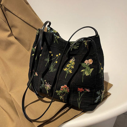 Plant Flower Embroidery Mini Bag Boogzel Clothing