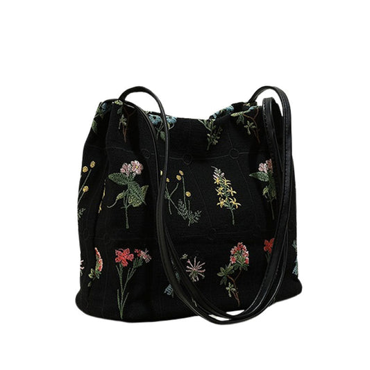 Plant Flower Embroidery Mini Bag Boogzel Clothing