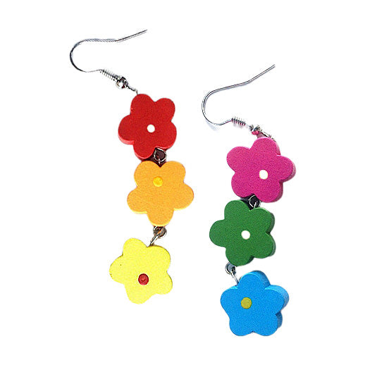 Color Flowers Earrings Boogzel Clothing