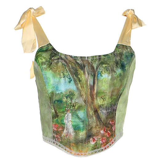 Green Forest Corset Top SpreePicky