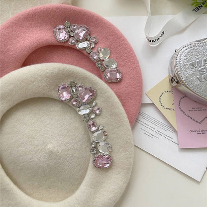 Trendy Rhinestone Beret SpreePicky