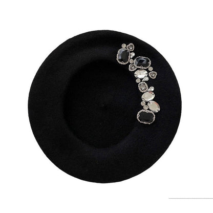 Trendy Rhinestone Beret SpreePicky