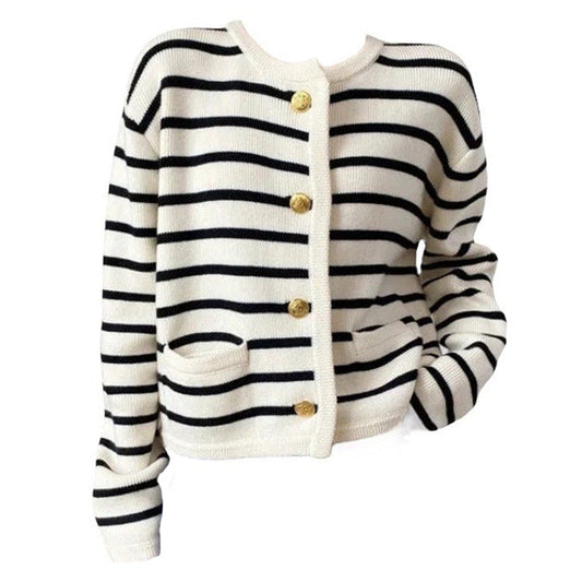 Soft Striped Cardigan SpreePicky