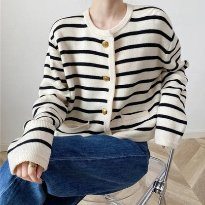 Soft Striped Cardigan SpreePicky