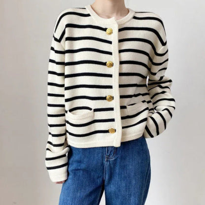 Soft Striped Cardigan SpreePicky