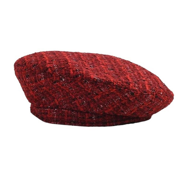 Elegant Tweed Beret SpreePicky