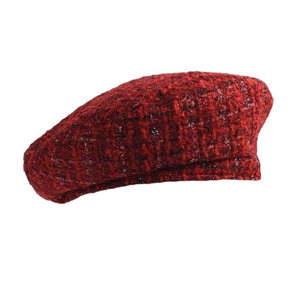 Elegant Tweed Beret SpreePicky