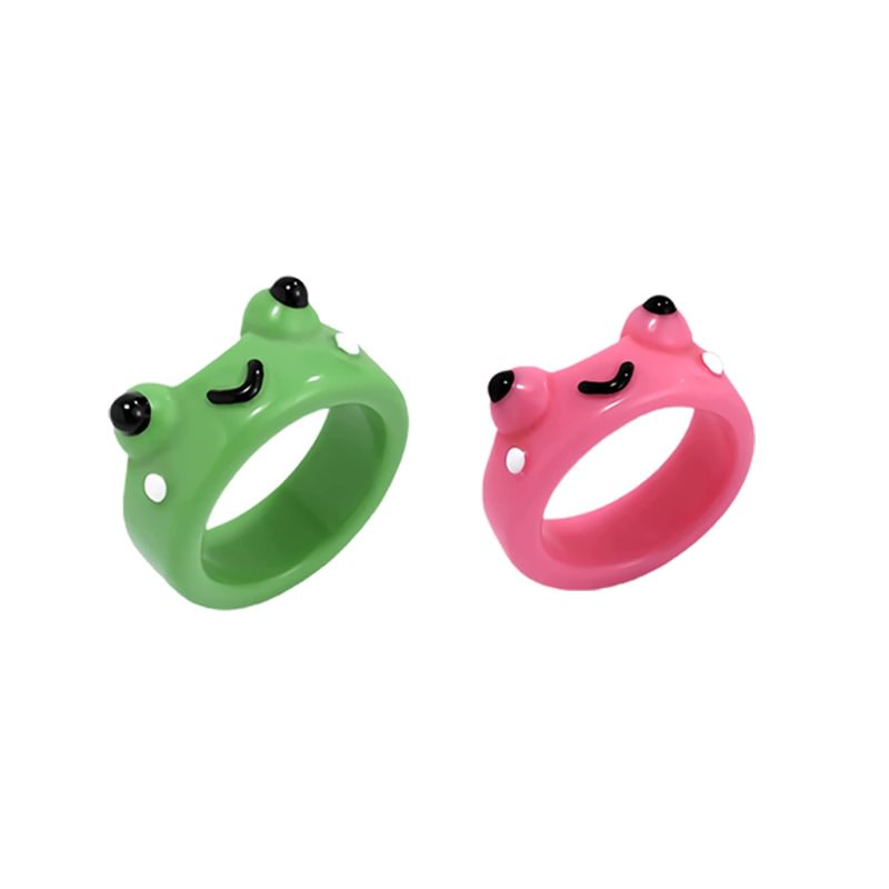 Frog Couple Rings Set Boogzel Clothing