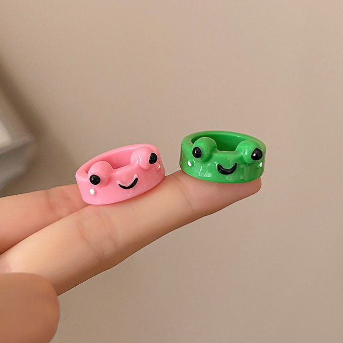 Frog Couple Rings Set Boogzel Clothing