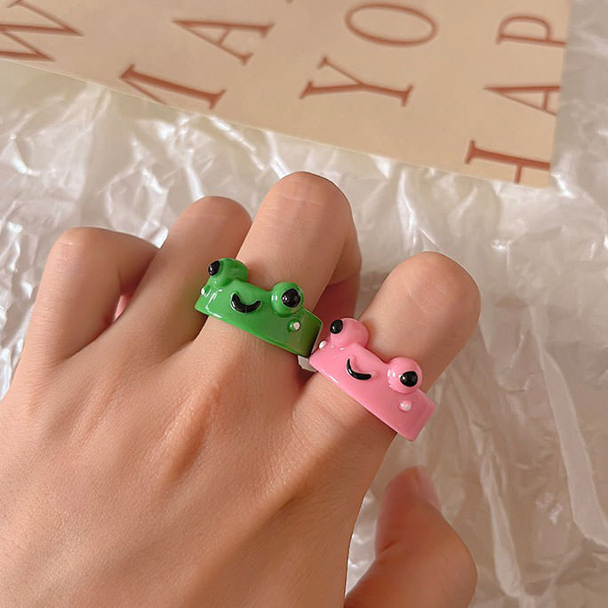 Frog Couple Rings Set Boogzel Clothing