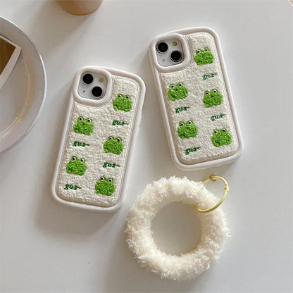 Frog Embroidery IPhone Case Boogzel Clothing