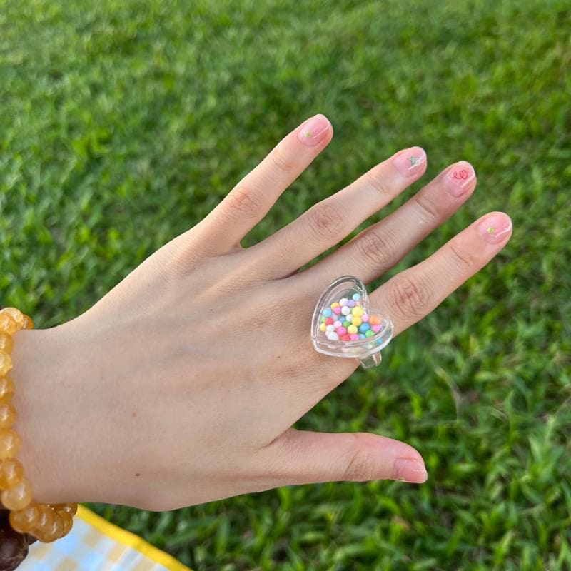 Funky Candy Heart Star Rings - ring