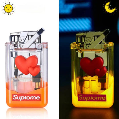 Kawaii Aesthetic Y2K Cute Fairy Glowing Heart Lighter MK Kawaii Store