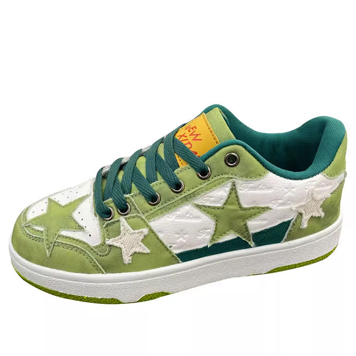 Green Star Sneakers Boogzel Clothing