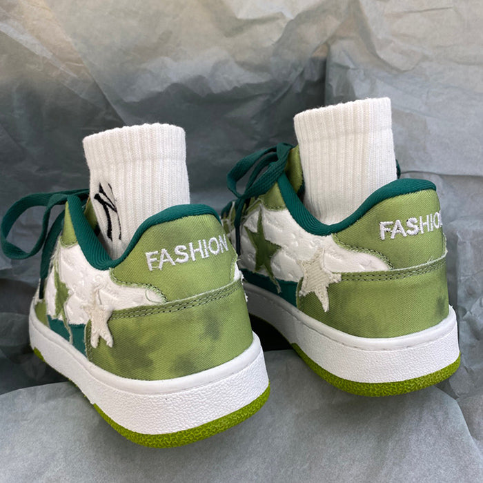 Green Star Sneakers Boogzel Clothing