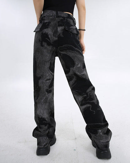 Black Straight Leg Jeans SpreePicky