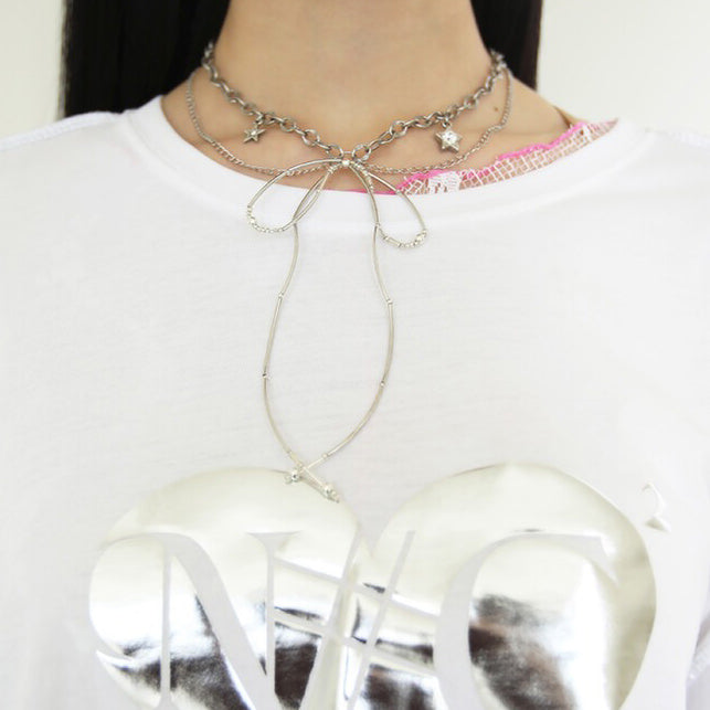 Metal Bow Choker SpreePicky