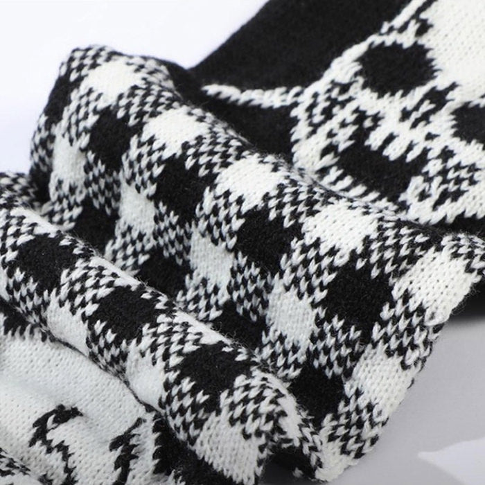 Skull Knitted Scarf SpreePicky