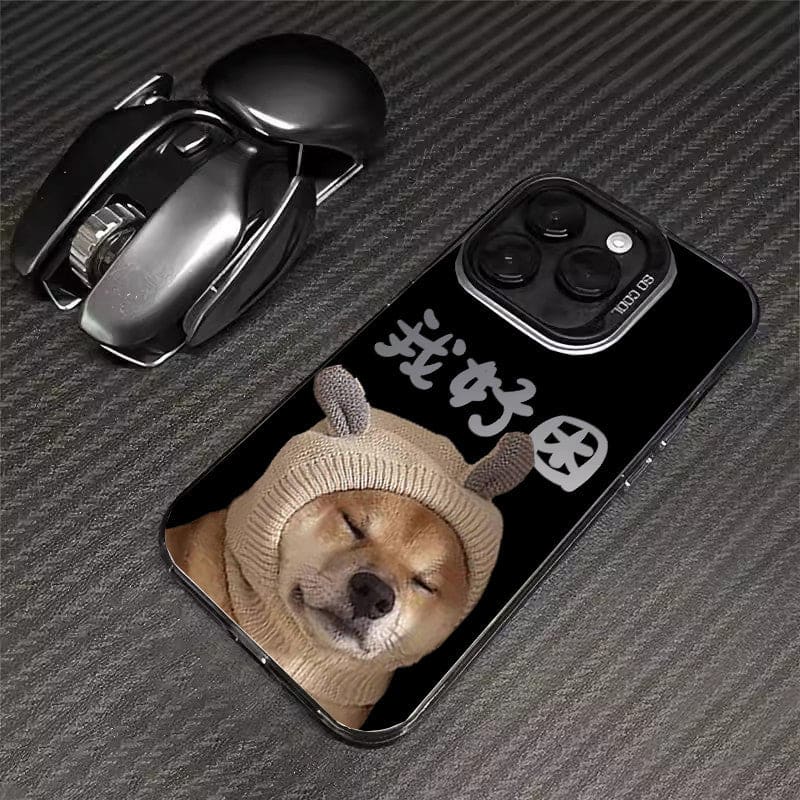 Hamburger Puppy Phone Case - iPhone 7 / Puppy D-black