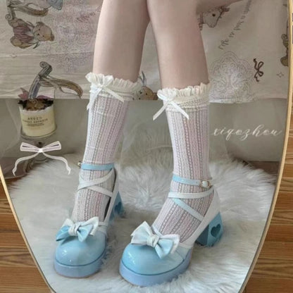 Heart Bow Lolita Heels spreepickyshop