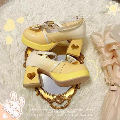 Heart Bow Lolita Heels spreepickyshop