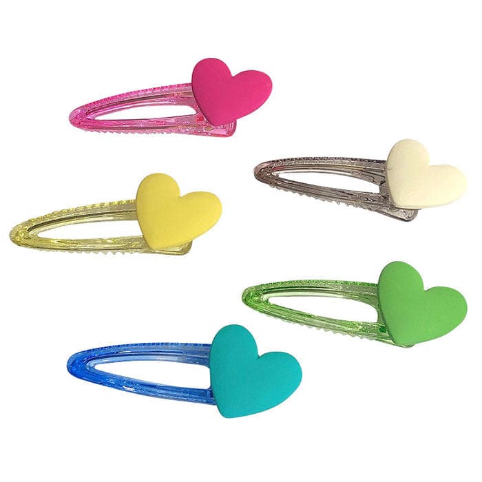 Heart Colorful Hair Clips - Other