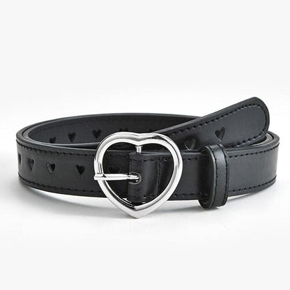 Heart Leather Belt - Belts