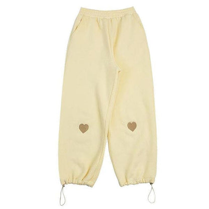 Heart Loose Joggers - Pants