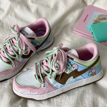 Heart Painting Sneakers - Sneakers