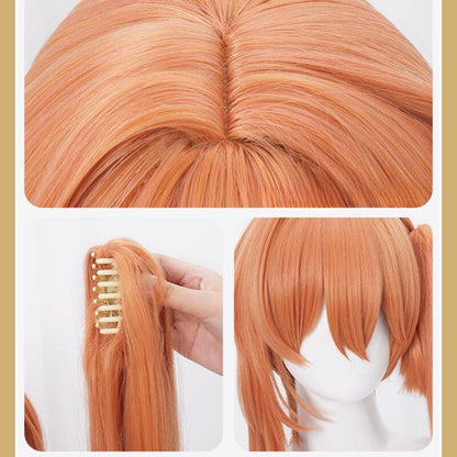 Honkai Star Rail Guinaifen Orange Side Ponytail Wig ON1187 spreepickyshop