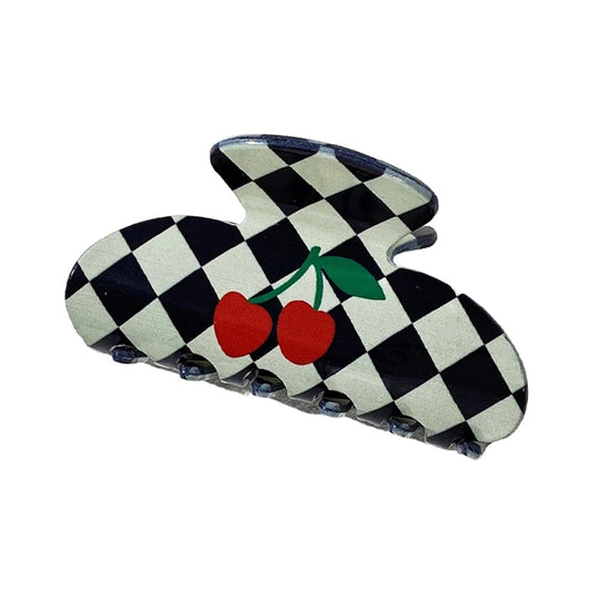 Cherry Checker Hair Claw Boogzel Clothing