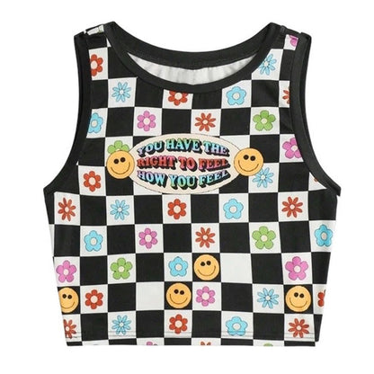 Kawaii Checker Top Boogzel Clothing