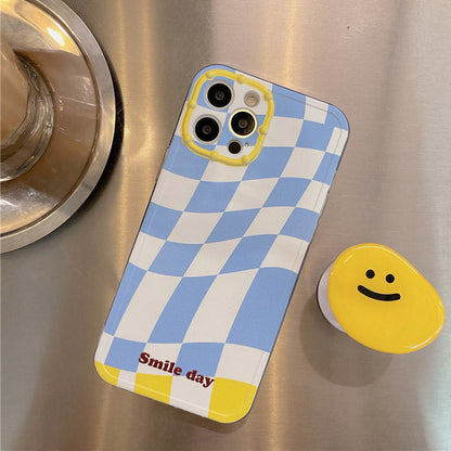 Sweet Smile Plaid iPhone Case Boogzel Clothing