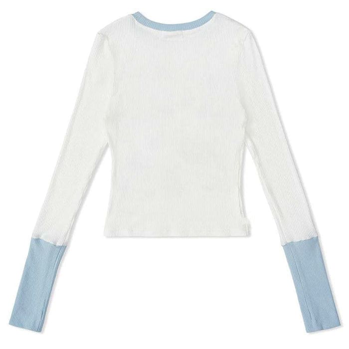 Kawaii Cat Long Sleeve Top - Tops