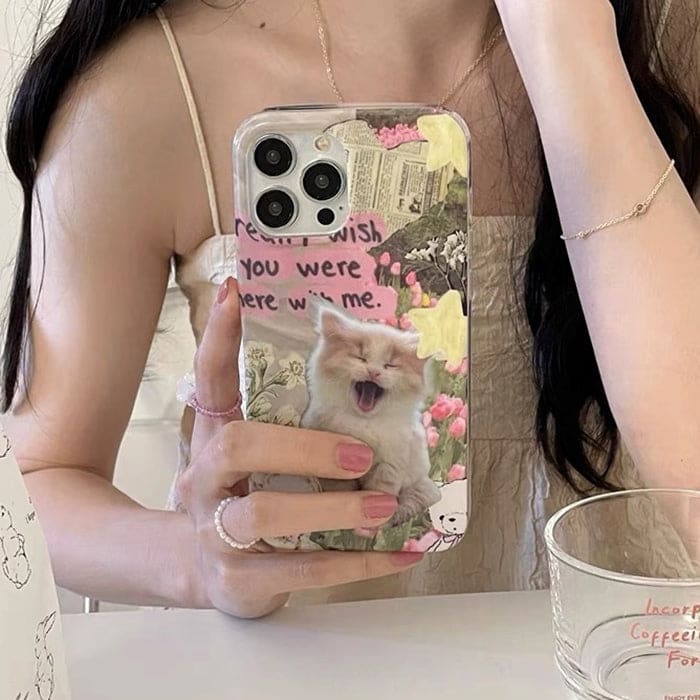 Kawaii Cat Phone Case - IPhone Case