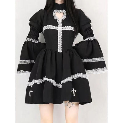 Kawaii Lolita Hollow Out Aesthetic Cosplay Dresses