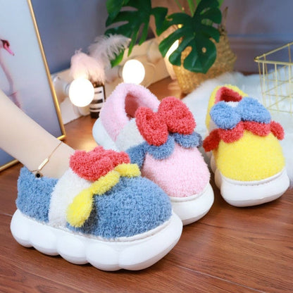 Kawaii Pastel Colors Cute Bow Slippers ON889 - slippers