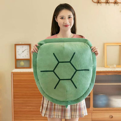 Kawaii Plush Turtle Shell Pillow - 50 cm (For age 1 to 2)