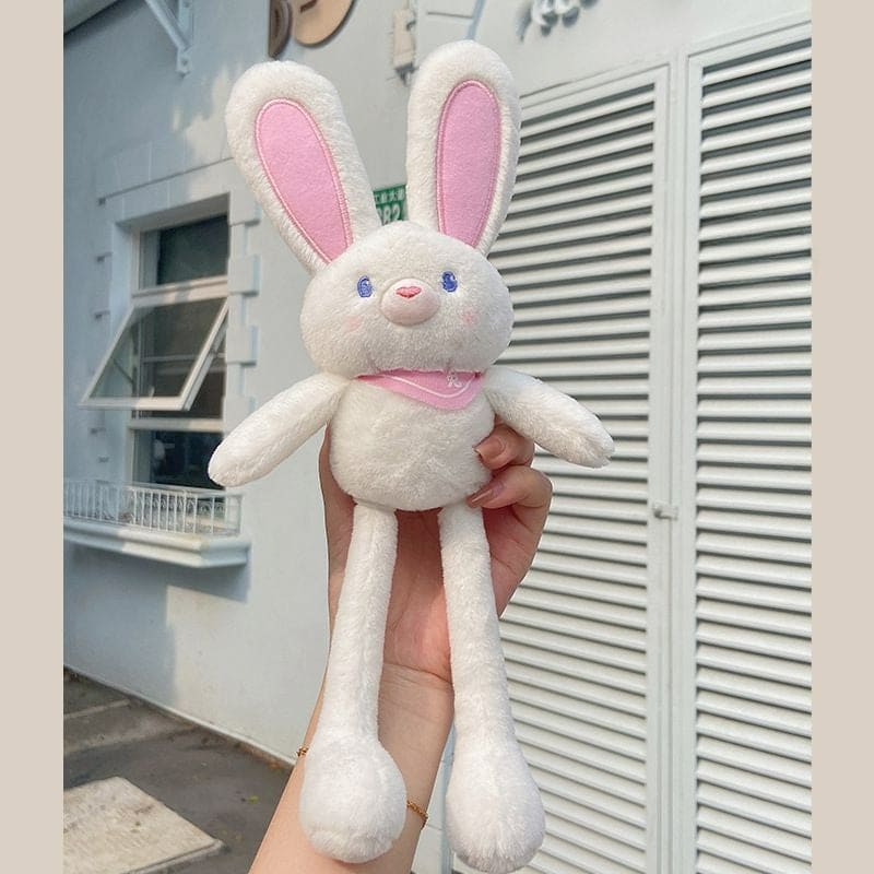 Kawaii Rabbit Plush Doll Pendant - White / 30cm